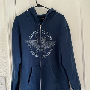 Monterey Harley Davidson Cannery Row Zip Hoodie